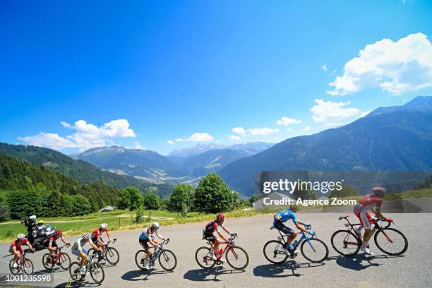 Breakaway during the stage 11 of the Tour de France 2018 on July 18, 2018 in Albertville, France.