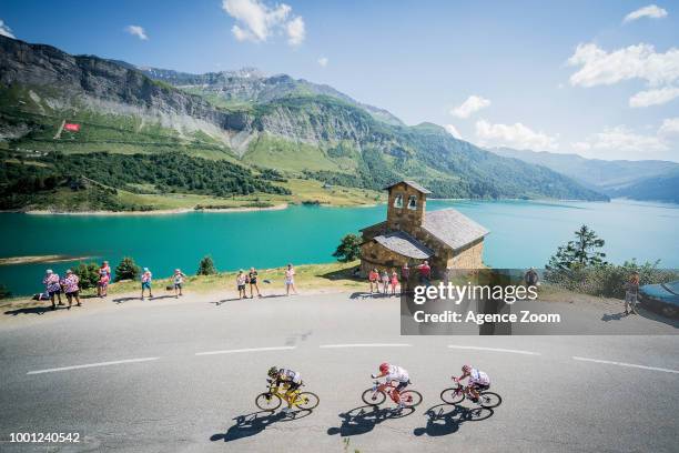 Breakaway at Cormet de Roselend during the stage 11 of the Tour de France 2018 on July 18, 2018 in Albertville, France.