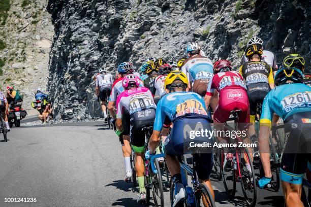 Peloton during the stage 11 of the Tour de France 2018 on July 18, 2018 in Albertville, France.