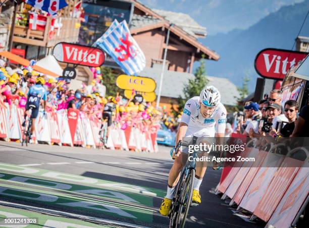 Pierre Latour of team AG2R LA MONDIALE during the stage 11 of the Tour de France 2018 on July 18, 2018 in Albertville, France.