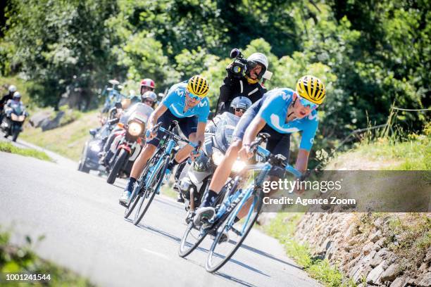 Alejandro Valverde of team MOVISTAR during the stage 11 of the Tour de France 2018 on July 18, 2018 in Albertville, France.