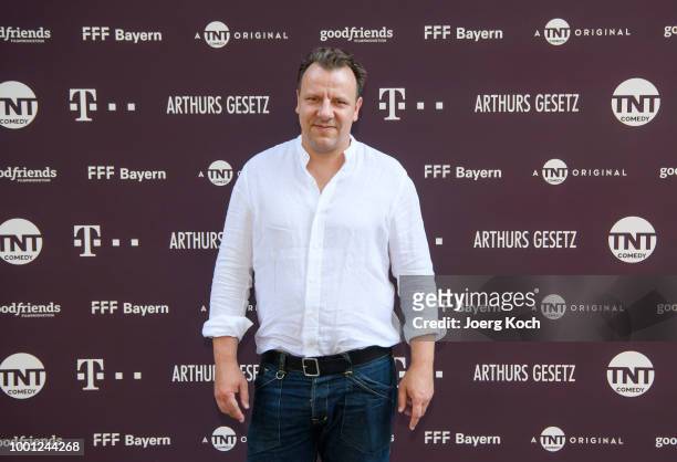 Actor Ronald Kukulies during the series premiere of 'Arthurs Gesetz' at Filmtheater Sendlinger Tor on July 18, 2018 in Munich, Germany.