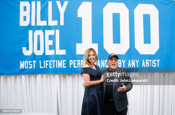 Wife Alexis Roderick and Billy Joel attend Madison Square Garden celebration of Billy Joel's 100th lifetime show at Madison Square Garden on July 18,...