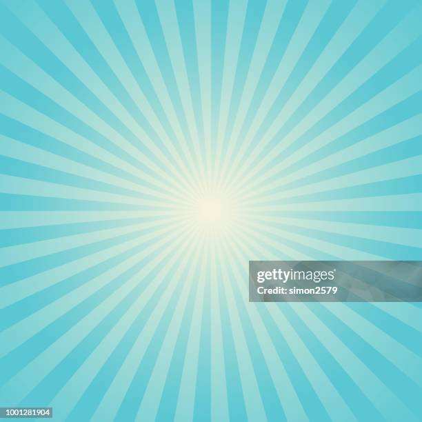 turquoise color space starburst background - blue rays background stock illustrations
