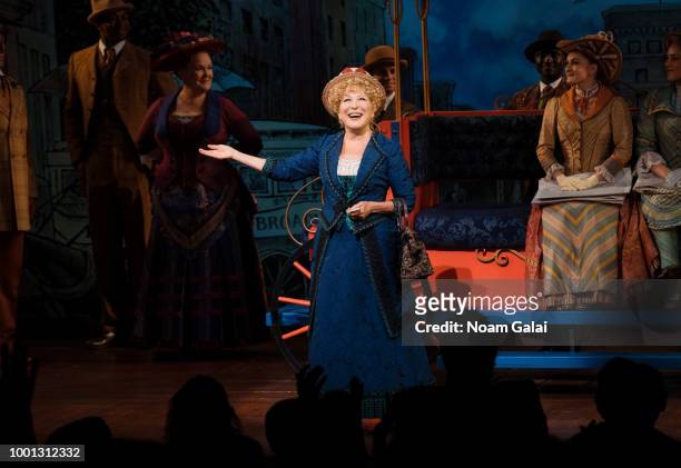Bette Midler returns to her Tony Award-winning role in "Hello, Dolly!" on Broadway on July 17, 2018 in New York City.