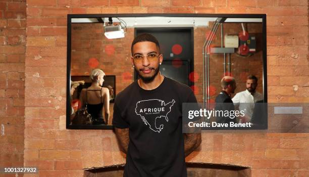 Troy attends Thomas Webb's debut art exhibition, STRANGERS on July 18, 2018 in London, England.