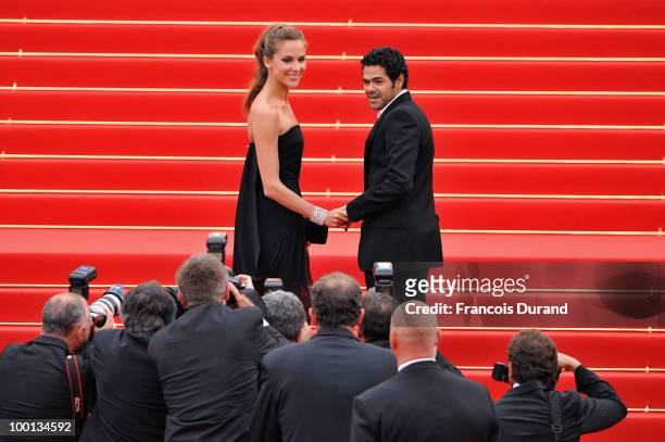 Jamel Debbouze and Melissa Theuriau attend the 'Outside Of The Law' Premiere at the Palais des Festivals during the 63rd Annual Cannes Film Festival...