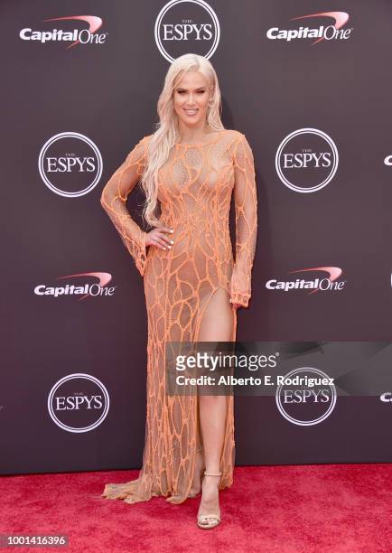 Professional wrestler Lana attends The 2018 ESPYS at Microsoft Theater on July 18, 2018 in Los Angeles, California.