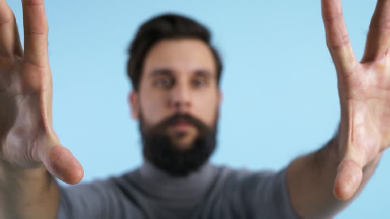16 Man Touching Invisible Screen Stock Videos, Footage, & 4K Video ...