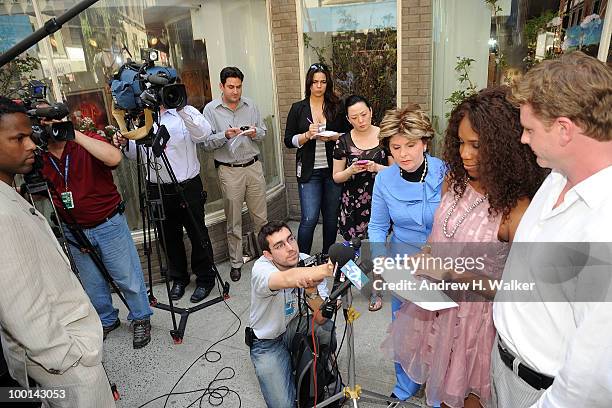 Attorney Gloria Allred, Alexis Houston and Matt Lunsford address the press to deny the rumors of a romantic relationship between Houston and Matt...