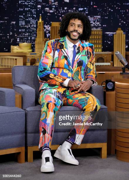 Daveed Diggs visits "The Tonight Show Starring Jimmy Fallon" at Rockefeller Center on July 18, 2018 in New York City.