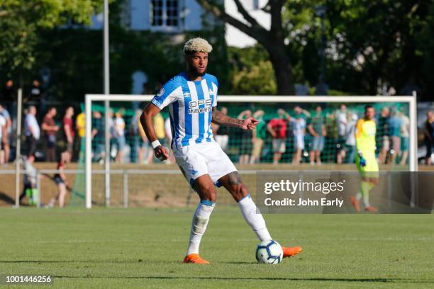 Philip Billing of Huddersfield Town during the pre-season friendly between Dynamo Dresen and Hiddersfield Town at Stadion Sommerdamm in Russelsheim,...