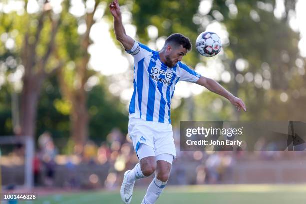 Tommy Smith of Huddersfield Town during the pre-season friendly between Dynamo Dresen and Hiddersfield Town at Stadion Sommerdamm in Russelsheim,...