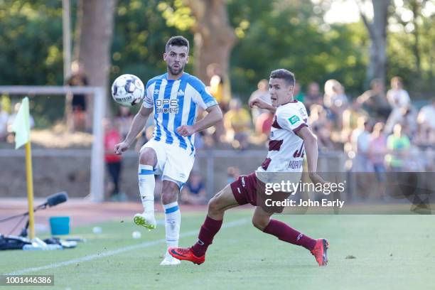 Tommy Smith of Huddersfield Town during the pre-season friendly between Dynamo Dresen and Hiddersfield Town at Stadion Sommerdamm in Russelsheim,...