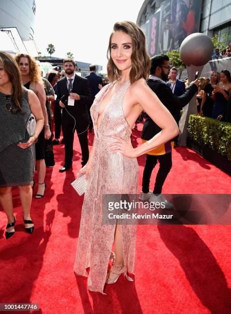 Actor Alison Brie attends the The 2018 ESPYS at Microsoft Theater on July 18, 2018 in Los Angeles, California.