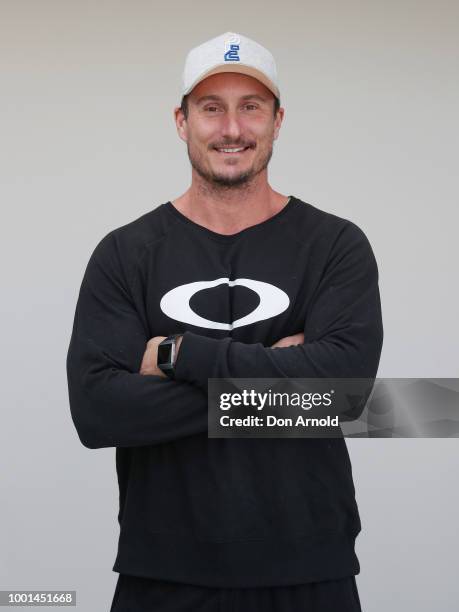 Dylan Rivier poses at Paramount Recreation Club on July 19, 2018 in Sydney, Australia.