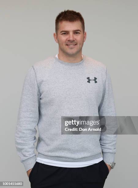 Drew Mitchell poses at Paramount Recreation Club on July 19, 2018 in Sydney, Australia.