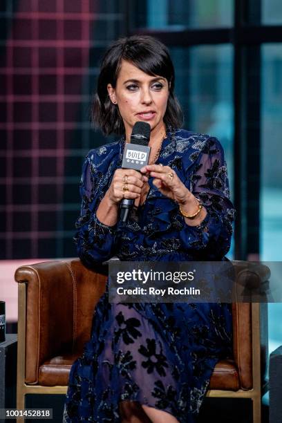 Constance Zimmer discusses "UnREAL" with the Build series at Build Studio on July 18, 2018 in New York City.