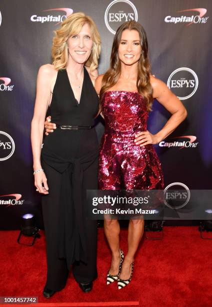 Executive producer Maura Mandt and Danica Patrick attend The 2018 ESPYS at Microsoft Theater on July 18, 2018 in Los Angeles, California.