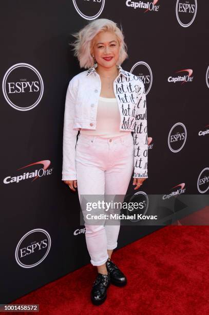 Music artist MILCK attends the 2018 ESPY Awards Red Carpet Show Live! Celebrates With Moet & Chandon at Microsoft Theater on July 18, 2018 in Los...