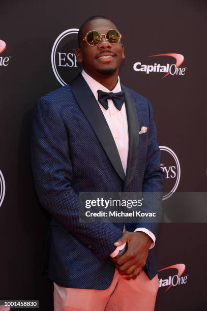 Player Devin Funchess attends the 2018 ESPY Awards Red Carpet Show Live! Celebrates With Moet & Chandon at Microsoft Theater on July 18, 2018 in Los...