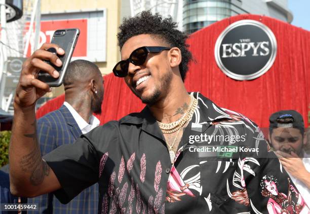 Basketball player Nick Young attends the 2018 ESPY Awards Red Carpet Show Live! Celebrates With Moet & Chandon at Microsoft Theater on July 18, 2018...