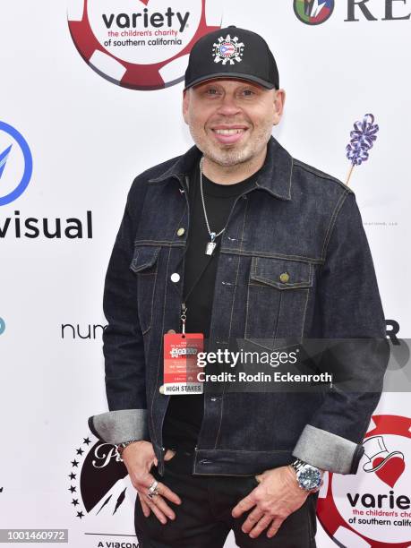 Actor Vince Lozano attends the 8th Annual Variety Children's Charity of SoCal Texas Hold 'Em Poker Tournament at Paramount Studios on July 18, 2018...