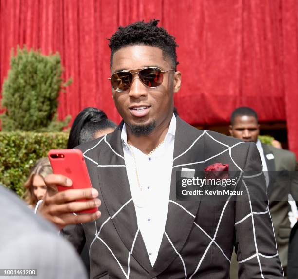 Player Donovan Mitchell attends the The 2018 ESPYS at Microsoft Theater on July 18, 2018 in Los Angeles, California.