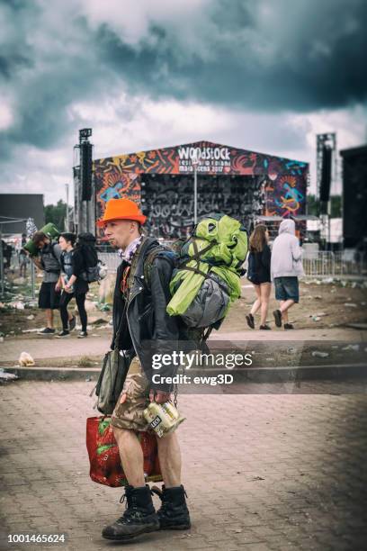 giorno dopo woodstock festival 2017, polonia - woodstock music festival foto e immagini stock