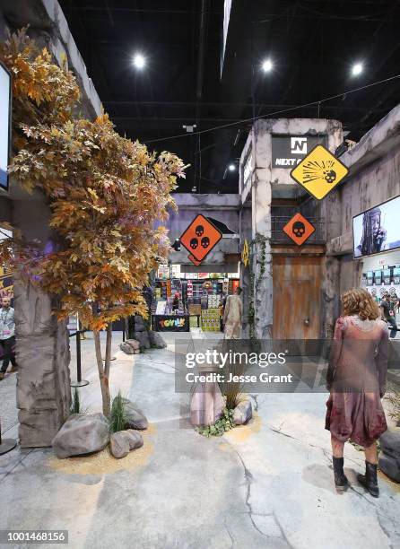 General view of atmosphere of The Walking Dead Our World Booth during Comic Con 2018 - Preview Day on July 18, 2018 in San Diego, California.