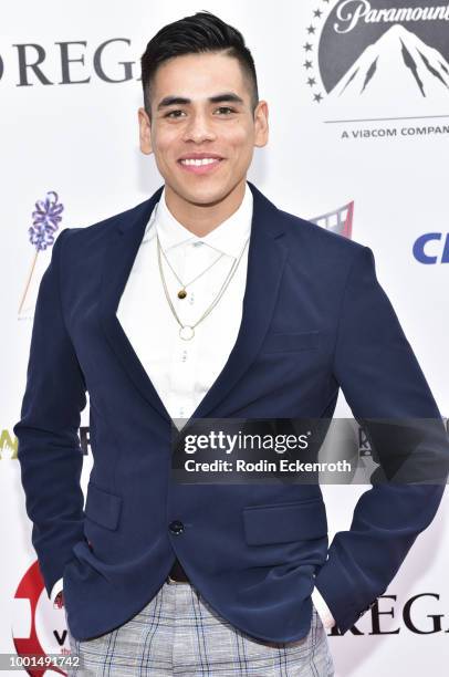 Eddie Anguiano attends the 8th Annual Variety Children's Charity of SoCal Texas Hold 'Em Poker Tournament at Paramount Studios on July 18, 2018 in...