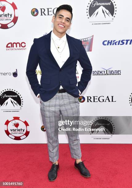 Eddie Anguiano attends the 8th Annual Variety Children's Charity of SoCal Texas Hold 'Em Poker Tournament at Paramount Studios on July 18, 2018 in...