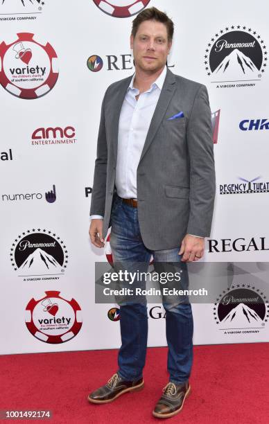 Brian Letscher attends the 8th Annual Variety Children's Charity of SoCal Texas Hold 'Em Poker Tournament at Paramount Studios on July 18, 2018 in...