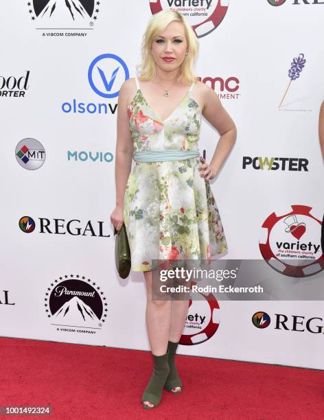 Adrienne Frantz attends the 8th Annual Variety Children's Charity of SoCal Texas Hold 'Em Poker Tournament at Paramount Studios on July 18, 2018 in...