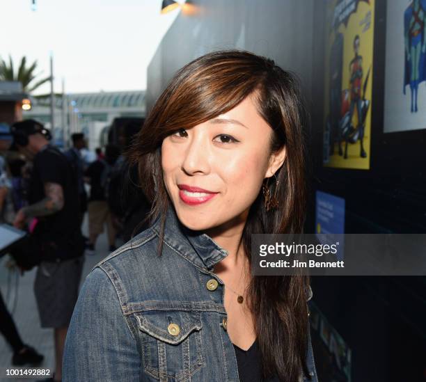 Katie Soo attends The DC UNIVERSE Experience at Comic-Con International: Preview Event on July 18, 2018 in San Diego, California.