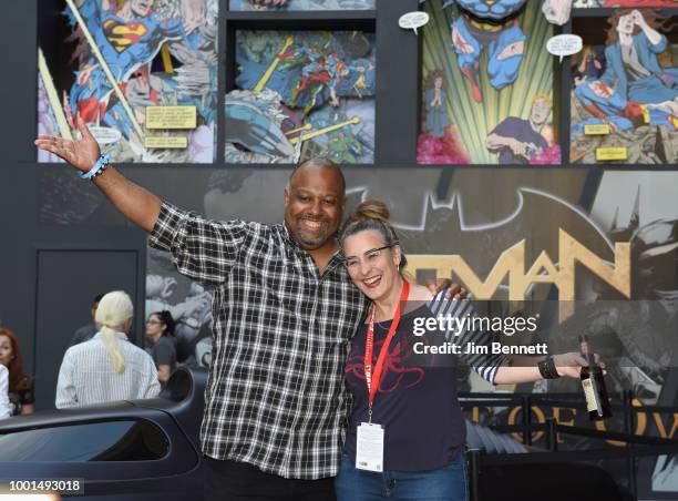 Attendees during The DC UNIVERSE Experience at Comic-Con International: Preview Event on July 18, 2018 in San Diego, California.