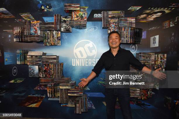 Jim Lee attends The DC UNIVERSE Experience at Comic-Con International: Preview Event on July 18, 2018 in San Diego, California.