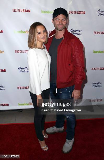 Actress Rachael Leigh Cook and actor Daniel Gillies attend the pemiere of Gravitas Ventures' "Broken Star" at TCL Chinese 6 Theatres on July 18, 2018...