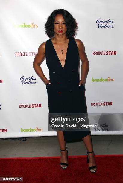 Actress Monique Coleman attends the pemiere of Gravitas Ventures' "Broken Star" at TCL Chinese 6 Theatres on July 18, 2018 in Hollywood, California.