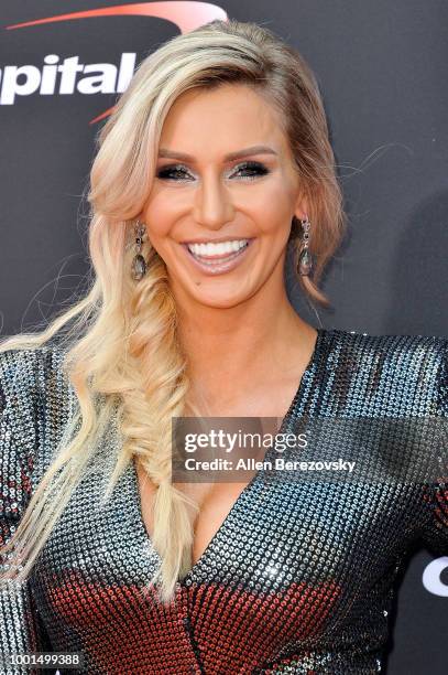 Wrestler Charlotte Flair attends The 2018 ESPYS at Microsoft Theater on July 18, 2018 in Los Angeles, California.