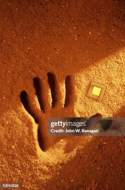 Computer Hand Print Handprint In The Sand Photos and Premium High Res Pictures - Getty Images