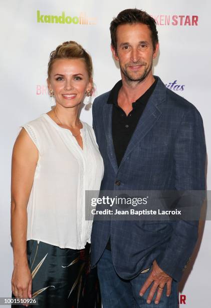 Sara Wells and Noah Wyle attend the premiere of Gravitas Ventures' "Broken Star" on July 18, 2018 in Los Angeles, California.