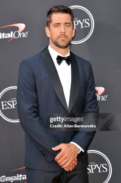 Aaron Rodgers attends The 2018 ESPYS at Microsoft Theater on July 18, 2018 in Los Angeles, California.