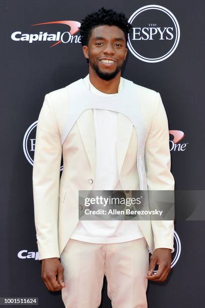 Actor Chadwick Boseman attends The 2018 ESPYS at Microsoft Theater on July 18, 2018 in Los Angeles, California.