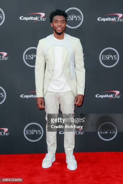 Chadwick Boseman attends the 2018 ESPYS at Microsoft Theater on July 18, 2018 in Los Angeles, California.