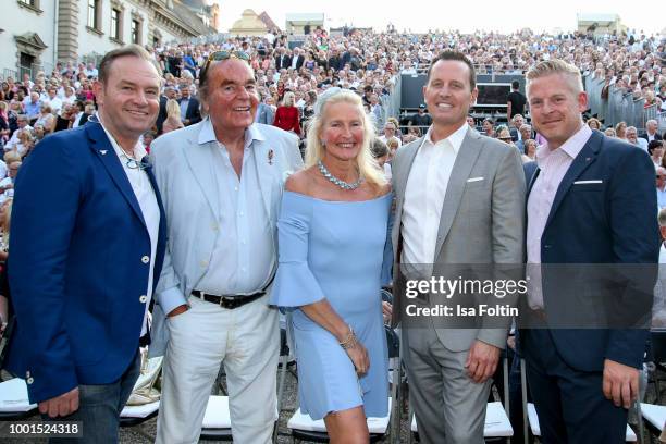 German actor Thomas W. Watter, Hans-Hermann Weyer with his wife Christina Weyer and US ambassador Richard Grenell and his husband Matt Lashey during...