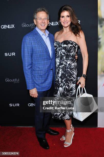 Martin Katz and Kelly Fisher attend the GENLUX Fashion And Philanthropy Magazine Issue Release Party hosted by actress/model Olivia Jordan at SUR...