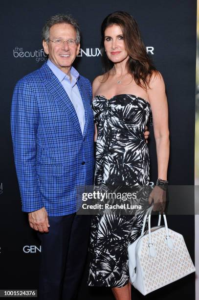 Martin Katz and Kelly Fisher attend the GENLUX Fashion And Philanthropy Magazine Issue Release Party hosted by actress/model Olivia Jordan at SUR...