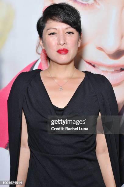 Valerie Chow attends the GENLUX Fashion And Philanthropy Magazine Issue Release Party hosted by actress/model Olivia Jordan at SUR Lounge on July 18,...