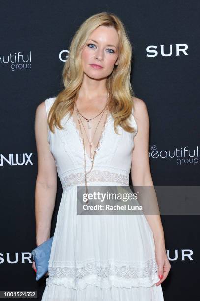 Jessica Morris attends the GENLUX Fashion And Philanthropy Magazine Issue Release Party hosted by actress/model Olivia Jordan at SUR Lounge on July...